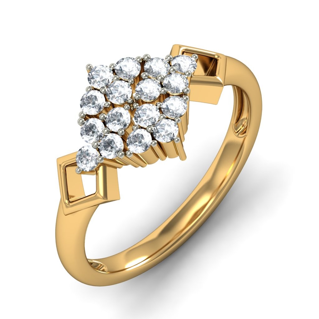 The Helios Cluster Cocktail Ring | BlueStone.com