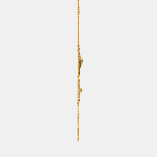 Diamond Necklace In Yellow Gold (9.14 Gram) With Diamonds (0.150 Ct)